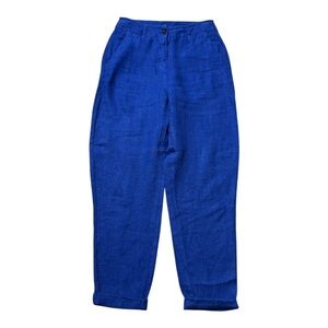 POETRY Linen Tapered Trousers size 4 UK43